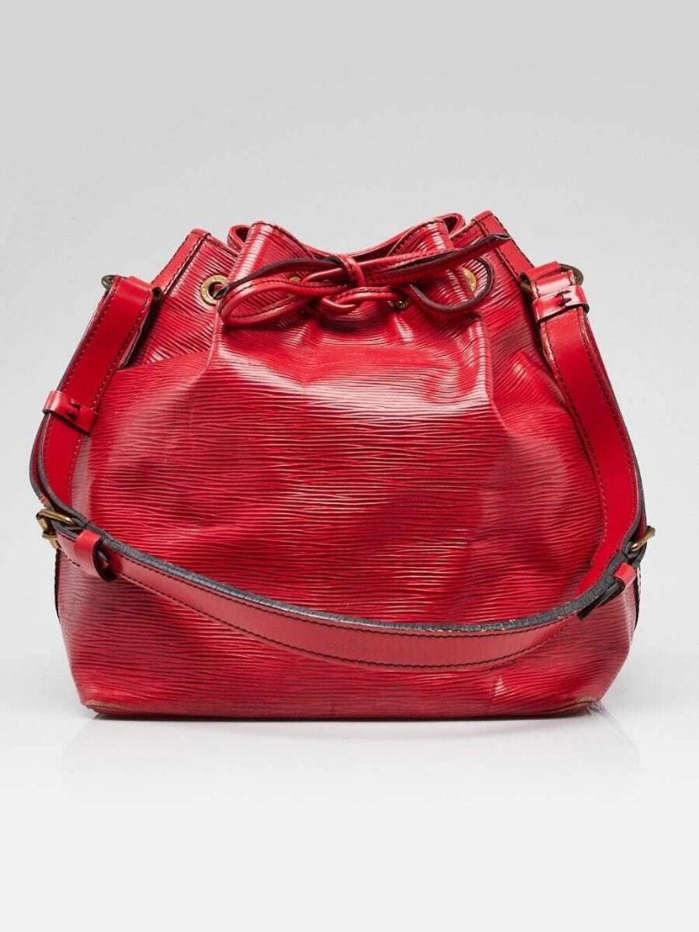 Louis Vuitton Red Epi Leather Petite Noe Bag